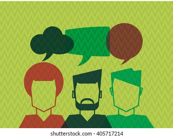 Communication and people graphic design , vector illustration