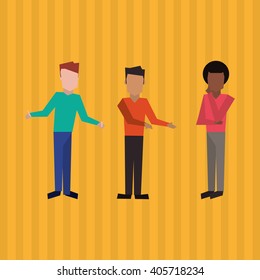Communication and people graphic design , vector illustration