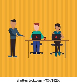 Communication and people graphic design , vector illustration