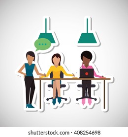 Communication and people graphic design , vector illustration