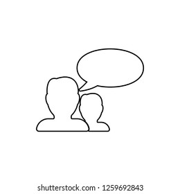 communication of people icon. Element of web for mobile concept and web apps icon. Thin line icon for website design and development, app development