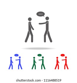 communication of people icon. Elements of conversation in multi colored icons. Premium quality graphic design icon. Simple icon for websites and web design on white background