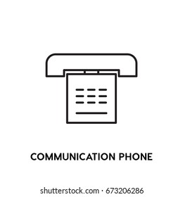 Communication Phone Vector Icon, telephone symbol. Modern, simple flat vector illustration for web site or  mobile app