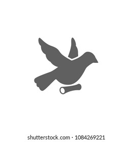 Communication pigeon icon vector