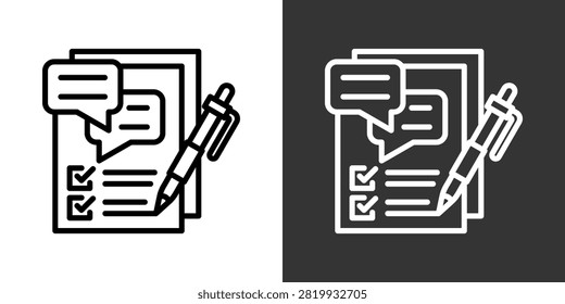 Communication Plan Black And White Multiple Style Icon Set Collection Pack Vector Illustration