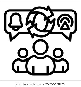 Communication Plan Icon Element For Design