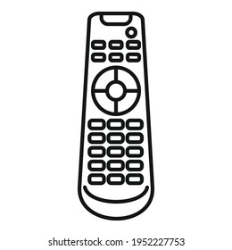 Icono de control remoto de comunicación. Esquema Comunicación control remoto icono vector para el diseño web aislado en fondo blanco