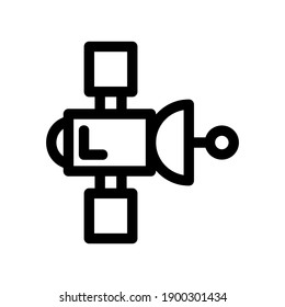 communication satellite icon or logo isolated sign symbol vector illustration - high quality black style vector icons
