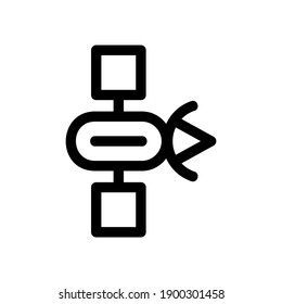 Kommunikationssatellitensymbol oder -logo, einzelne Zeichen, Vektorgrafik - qualitativ hochwertige Vektorsymbole mit schwarzem Hintergrund
