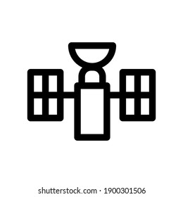 communication satellite icon or logo isolated sign symbol vector illustration - high quality black style vector icons
