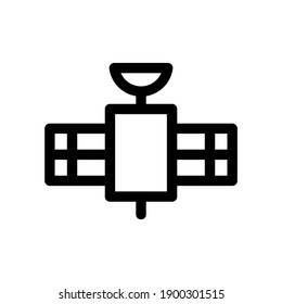 communication satellite icon or logo isolated sign symbol vector illustration - high quality black style vector icons
