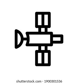 communication satellite icon or logo isolated sign symbol vector illustration - high quality black style vector icons
