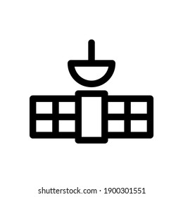 communication satellite icon or logo isolated sign symbol vector illustration - high quality black style vector icons

