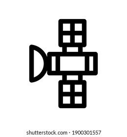 communication satellite icon or logo isolated sign symbol vector illustration - high quality black style vector icons
