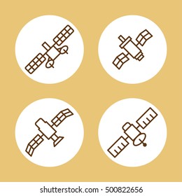 Communication satellite vector object