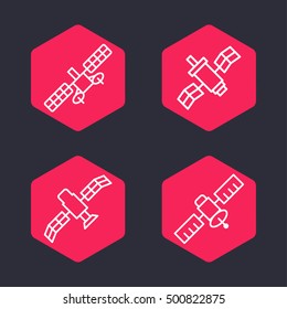 Communication satellite vector object