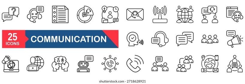 Concepto de la Ilustración vectorial para la comunicación, negocio, grupo, gente, teléfono, chat, contacto, Asistencia, persona, delgado, equipo, etc., etc., etc., etc., etc., etc., etc.