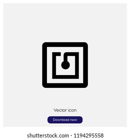 Communication sign icon in trendy flat style isolated on grey background, modern symbol vector illustration for web