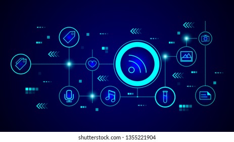 communication sign icon. From web set