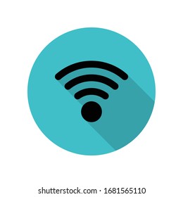 Icono de la sombra larga de signo de comunicación. Glifo simple, vector plano de iconos web para ui y ux, sitio web o aplicación móvil