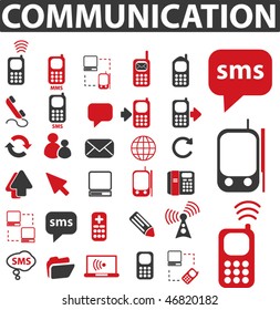 communication signs. vector