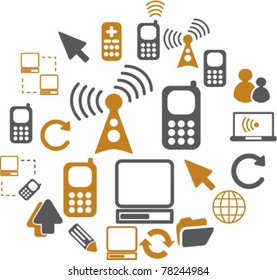 communication signs, vector