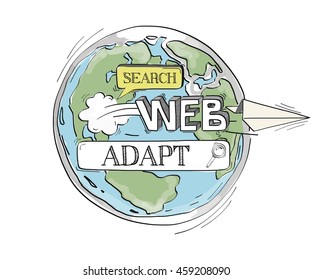 COMMUNICATION SKETCH Adapt TECHNOLOGY SEARCHING CONCEPT