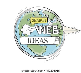 COMMUNICATION SKETCH Ideas TECHNOLOGY SEARCHING CONCEPT