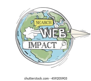 COMMUNICATION SKETCH Impact TECHNOLOGY SEARCHING CONCEPT