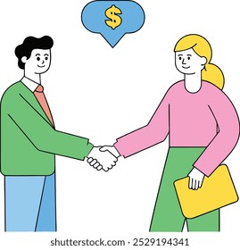 communication and skill development illustration concept
