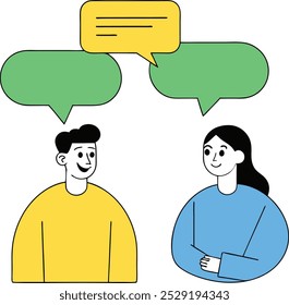 communication and skill development illustration concept