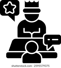Communication Skills Icon Element For Design And Vector