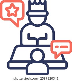 Communication Skills Icon Element For Design And Vector