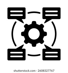 Communication Skills Icon Element for Design