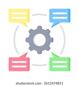 Communication Skills Icon Element for Design