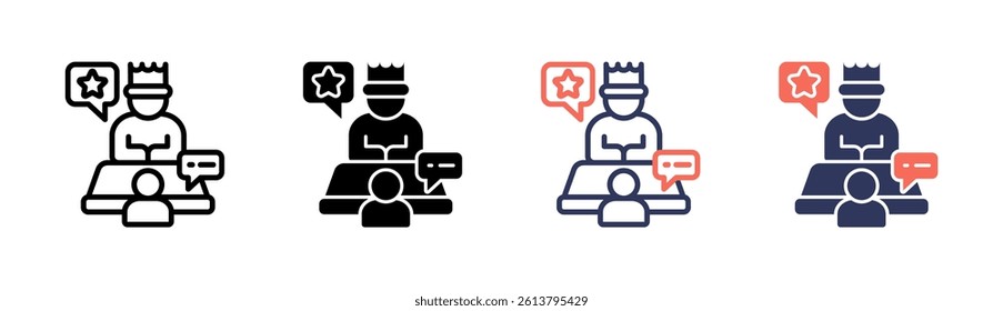 Communication Skills Icon Element For Design And Vector