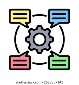 Communication Skills Icon Element for Design