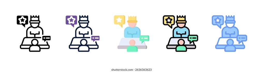 Communication Skills Icon Element For Design And Vector