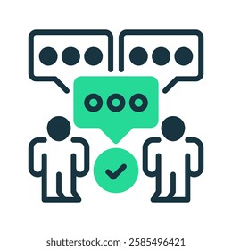 Communication Skills line icon. Universal creative premium symbol. Vector sign icon logo template. Vector illustration