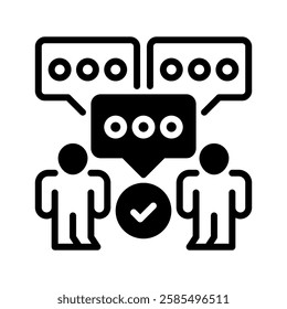 Communication Skills line icon. Universal creative premium symbol. Vector sign icon logo template. Vector illustration
