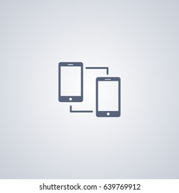 Communication smartphone vector icon