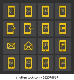 Communication sms icons