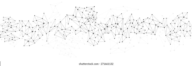 Communication social mesh. Network polygonal background. Vector illustration.  