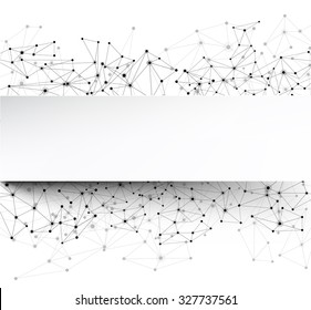 Communication social strip background. Vector Illustration.