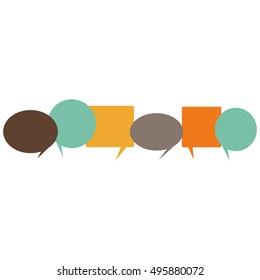 Communication speech bubbles