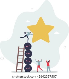 Communication for success, effective meeting or discussion to get solution and achieve target, meeting or conversation to reach goal concept. character life .