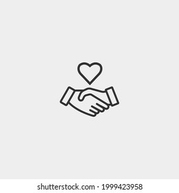 Signo de ilustración de icono de soporte de comunicaciones