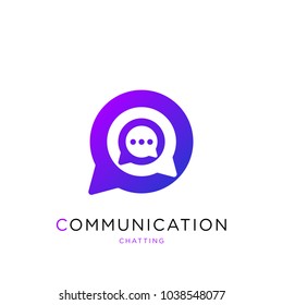 Communication symbol. Speech Bubbles. Consulting agency. Chat. Social media icon. Vector illustration