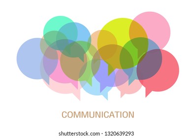 Communication Talking Concept,colorful icon, vector design