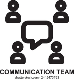communication, team, group, meeting, discussion, forum expanded agile outline icon for web mobile app presentation printing